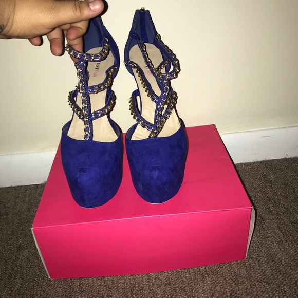 Royal Blue Heels - Picture 7 of 8